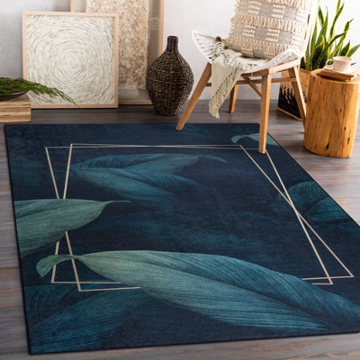 Ortholf Blue Rug