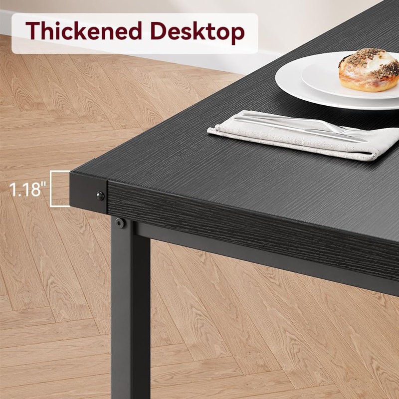 Ensemble de table de salle à manger pour 4 personnes avec 2 bancs, ensemble de table de cuisine pour 4 à 6 personnes avec protecteur d'angle