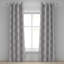 Rideau décoratif à œillets 2 panneaux Dakota Fields, 50 po x 72 po, rose pâle / gris pâle