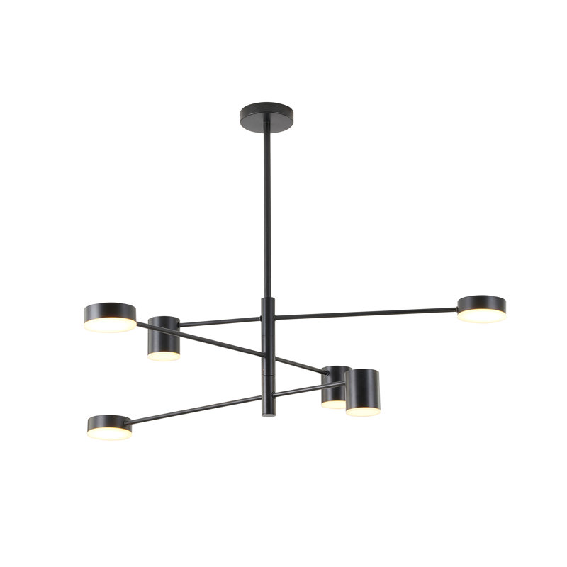 Lustre géométrique unique à 6 lumières Eilean