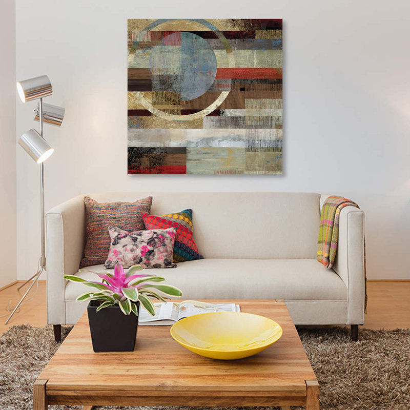 «Industrial II», impression sur toile, H 18 po x l 18 po x P 1,5 po, Toile tendue, Pas de tapis