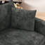 Fauteuil d'appoint rembourré avec repose-pieds en chenille-1056189597