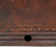 60" Hammered Copper Double Slipper Bathtub with Rings and Overflow Holes