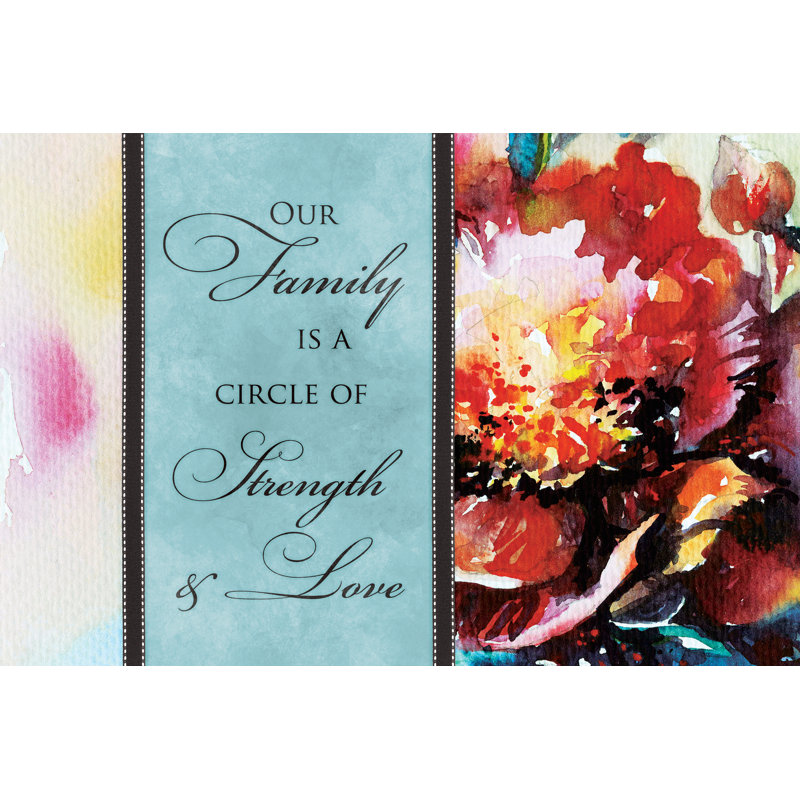 Strength de La Familia 1 Piece Wrapped Canvas Wall Art, 20cm H x 30cm W x 3.8cm D