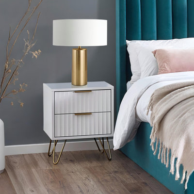Brasstown 45cm W Manufactured Wood Bedside Table