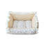 Lit pour chien à volants avec housse amovible et lavable, canapé-lit de style campagnard français pour chat, canapé en coton doux pour animaux de petite et moyenne taille