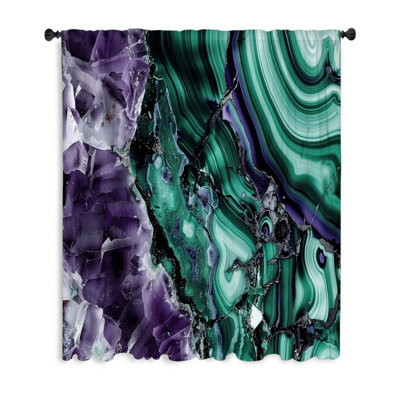 Rideau transparent en polyester Nekole