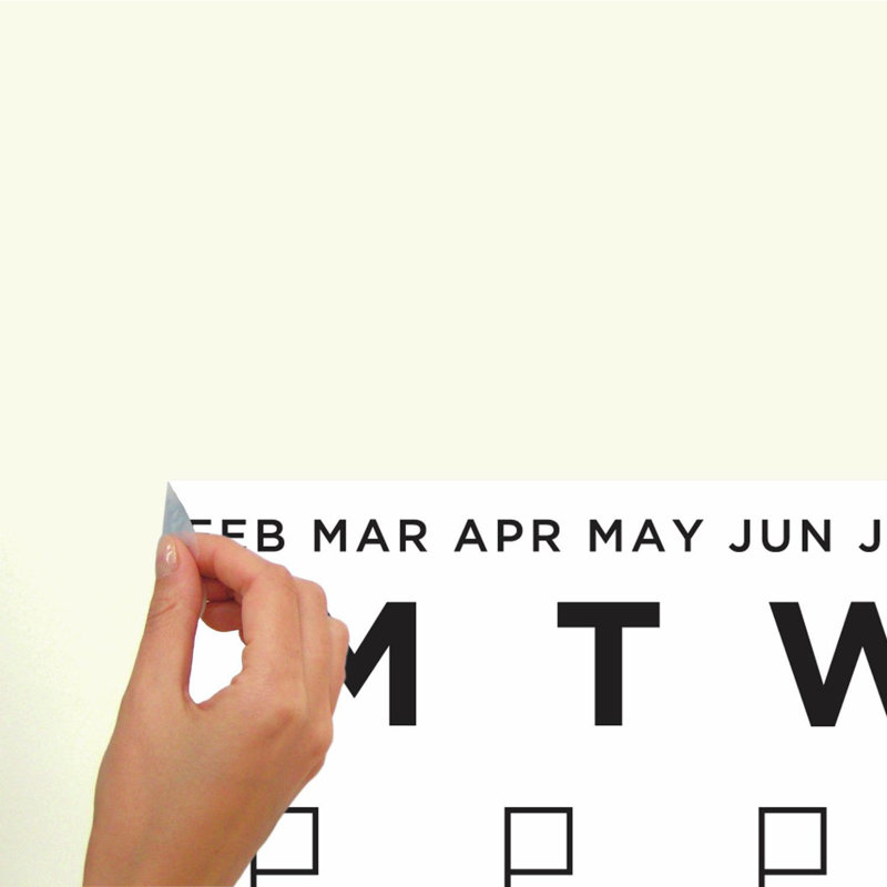 Text & Numbers Non-Wall Damaging Wall Decal