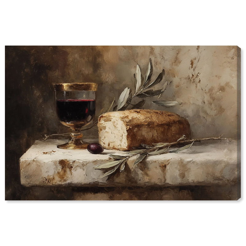 Art Remedy, Broken Bread II, art mural chrétien, impression sur toile, 24 x 16, 16"H x 24"W, Canvas Unframed