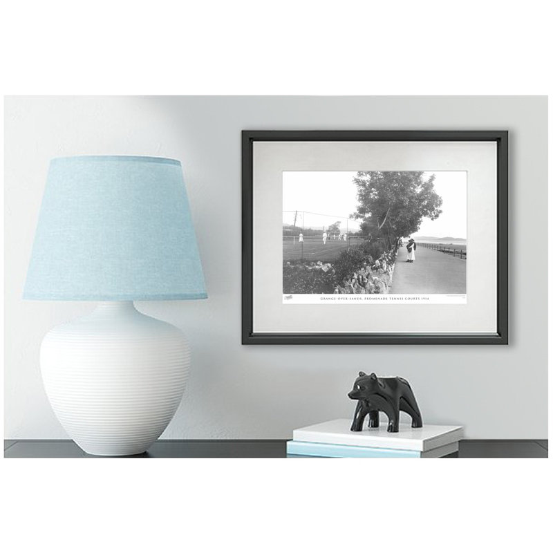 Grange-Over-Sands, Promenade Tennis Courts 1914 by Francis Frith - Single Picture Frame Print, 40cm H x 50cm W x 2.3cm D