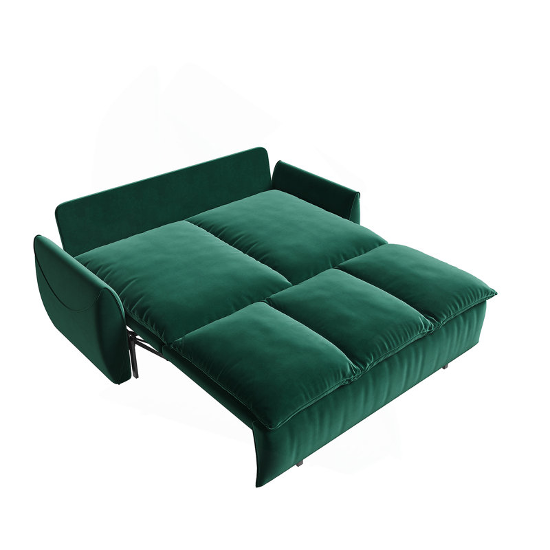 Canapé-lit convertible polyvalent avec coussins haut de gamme et design élégant