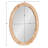 Burlwood Oval Wall Mirror