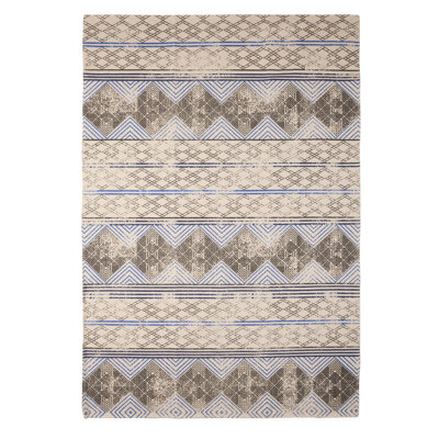 French Connection Suri Machine Washable Stonewash Printed Cotton Rugs
