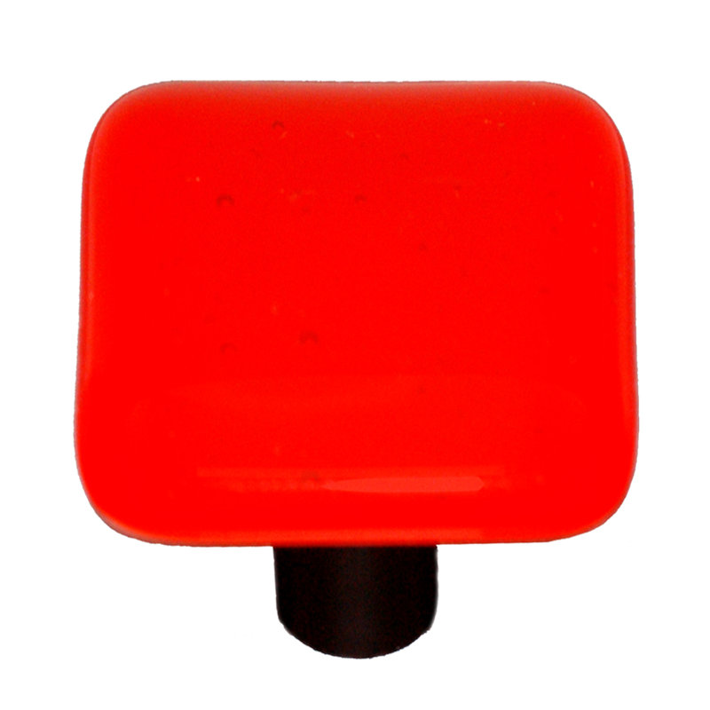 Poignée carrée de 1 1/2 po Solids, Noir