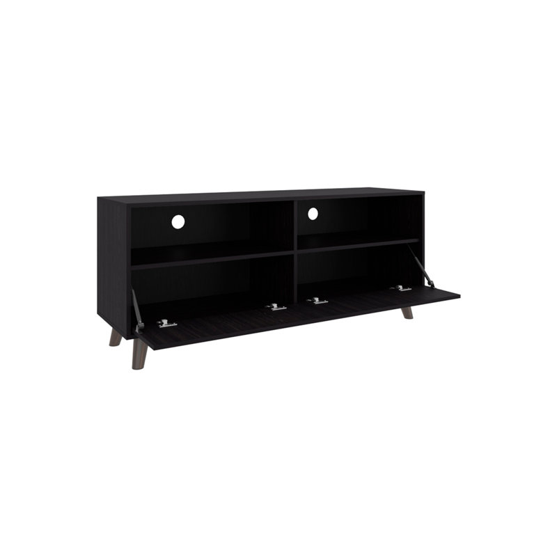 Meuble télé Coy, salon, noir