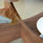 Levi Round Glass Coffee Table with Fan-Shaped Base-385594503