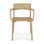 PI dining chair - oak - with armrest 55/53/79