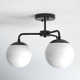 Kobie 3 Light Glass Semi Flush Mount