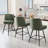 PU Leather Modern Paded Bar Stools: 360° Rotation, Durable Build & Chic Design-1141081469-1141081458