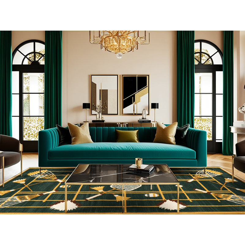  Tapis de sport lavable Badminton, Rond 6 pi