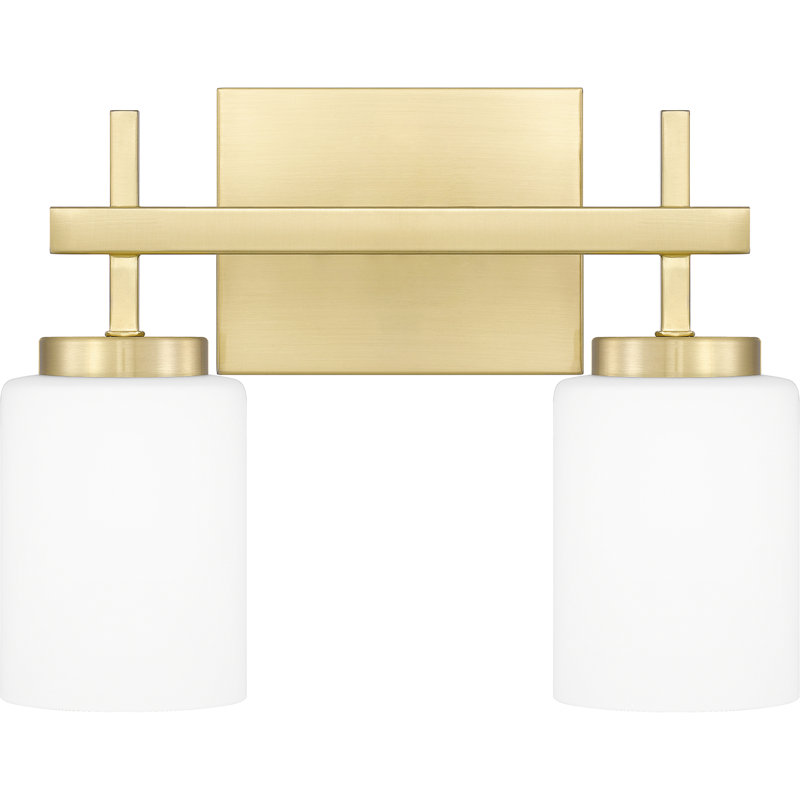 Wilburn Integrated LED Satin Brass Vanity Light, Satin Brass