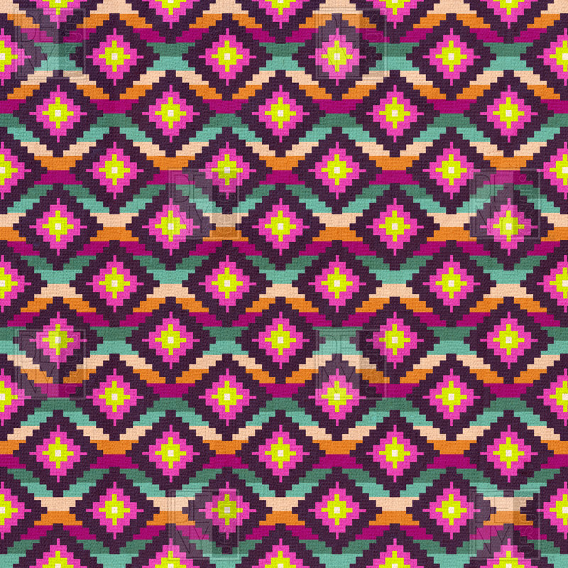 Rideau de douche simple tissé aztec diamants hamac