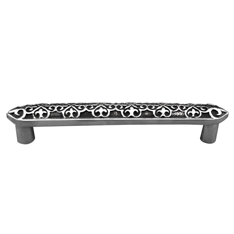 Fleur De Lis Bar / Handle Pull, Antique Silver