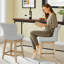 Tabouret de bar et de comptoir pivotant en bois massif Malakeh (ensemble de 1/2/4)-1275975471-1275975469-1276884708