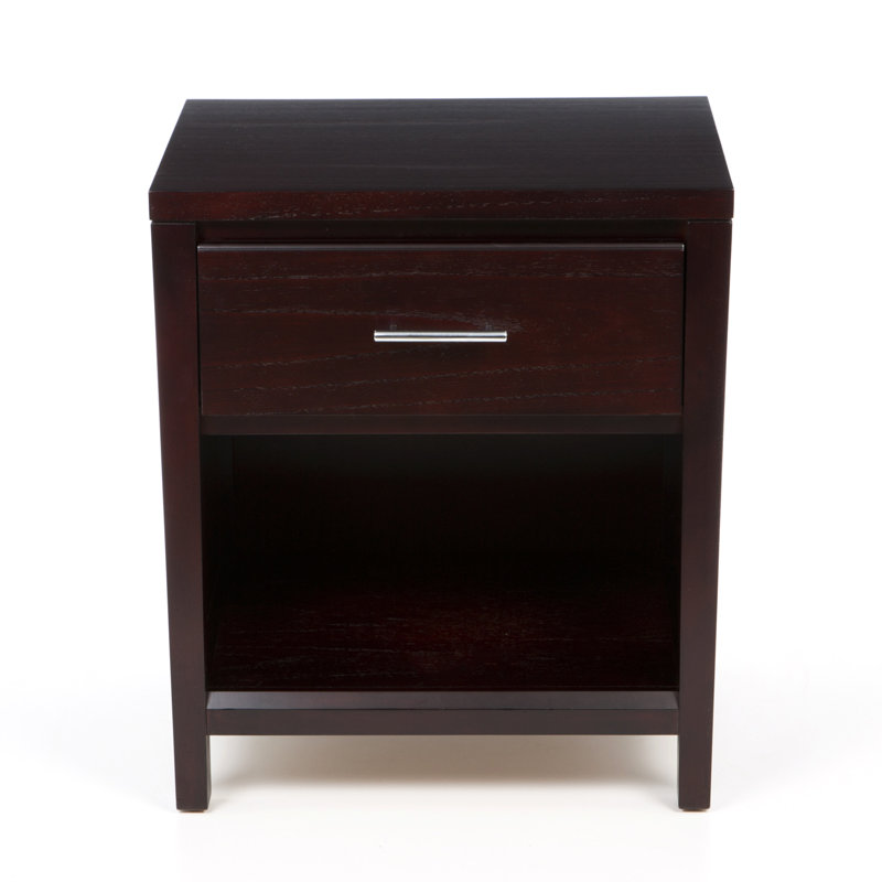 Ehrhardt 58cm W Solid Wood Bedside Table