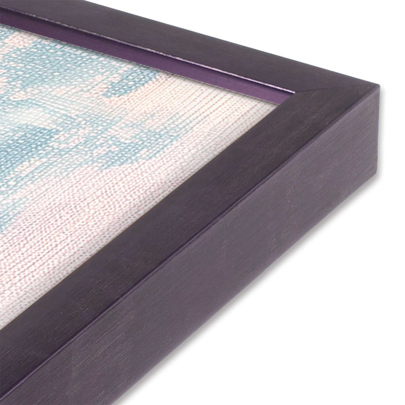 «Bridging Hues», impression encadrée sur papier par Azure Artisanal Studio, Iris mauve, H 25 po x l 19 po x P 1,375 po