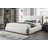 Sandro White Boucle & Walnut Finish