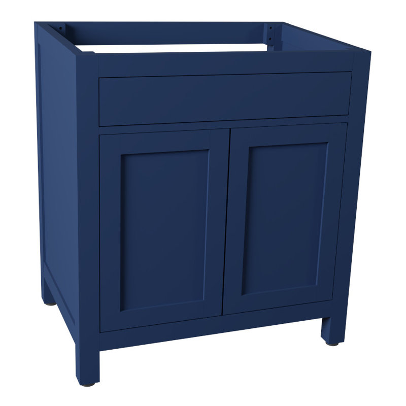 Dayton 30'' Single Bathroom Vanity Base Only, Navy Blue