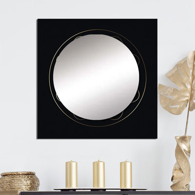 Elra - miroir mural géométrique moderne pour salle de bain
