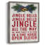 «Jingle All The Way», reproduction encadrée - bois massif-904229320
