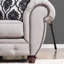 Canapé Chesterfield à accoudoirs roulés avec coussins réversibles 100 po Suffield