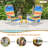 2 Packs 5-Position Outdoor Folding Backpack Beach Table Chair Reclining Chair Set