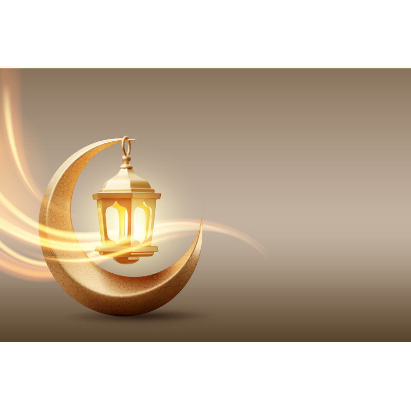 Ramadan Kareem Moon - Wrapped Canvas Print, 46cm H x 30cm W