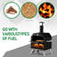 Winado Iron Countertop Charcoal Pizza Oven