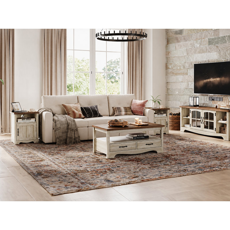 4-Piece Living Room Table Sets, 4 Pieces: Coffee Table, End Table, TV Stand
