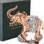 Figurine éléphant en cristal garniture cloutée Nauvoo
