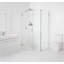 Illume 48 in. x 34 in. x 78 in. 90-degree Fully Frameless Wall Hinged Glass Shower Enclosure-183363346