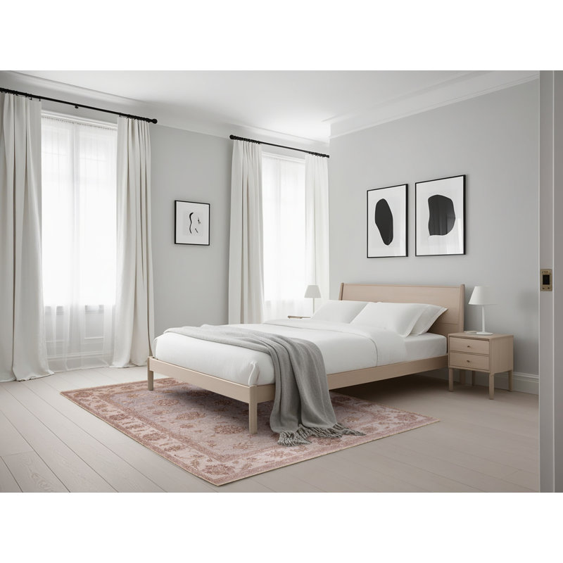 Tapis oriental gris / beige Harutiun, Rectangle 5 pi x 7 pi