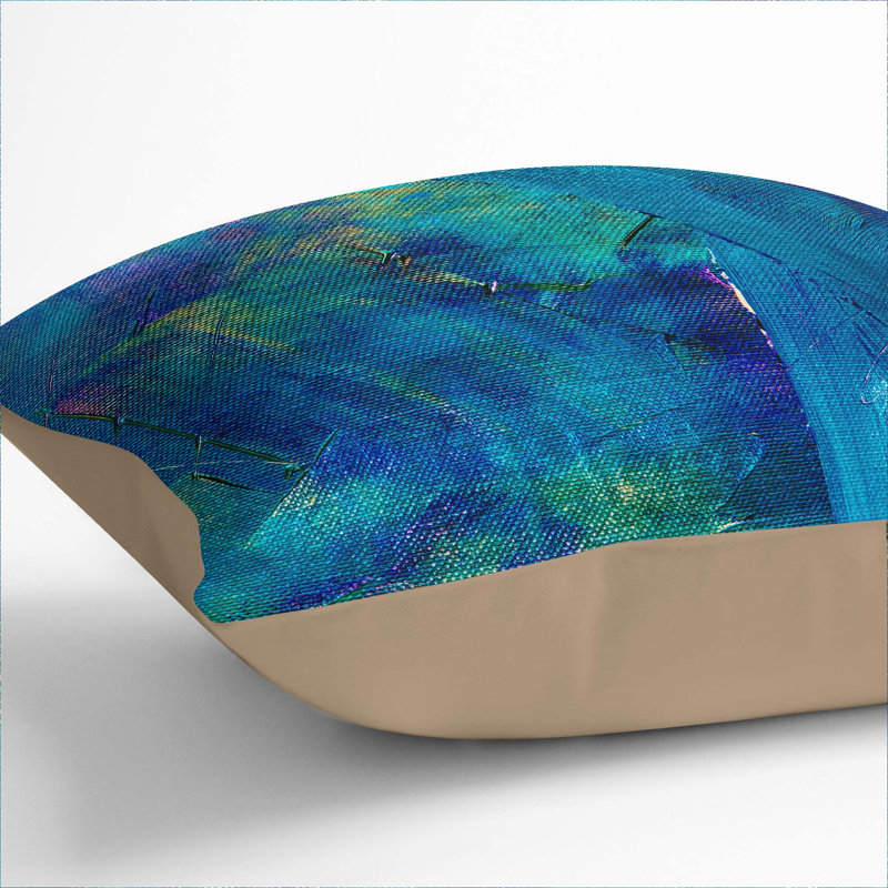 Abstract Square Throw Cushion, 55 x 55 cm, Stone
