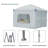Iron Pop-up Canopy with Removable Window Sidewalls and Roller Bag-90566772-86693558