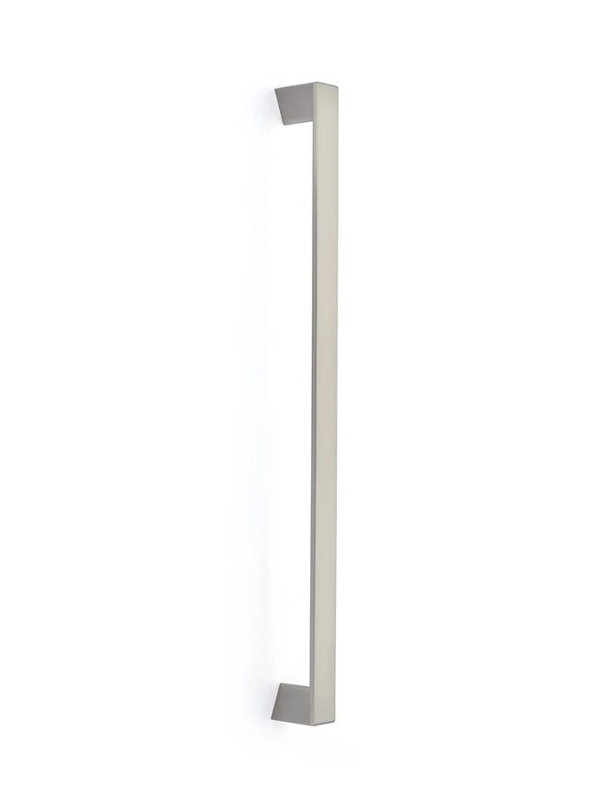 Poignée de porte de douche en verre Emtek Trinity (GBTB), 18", Nickel satiné