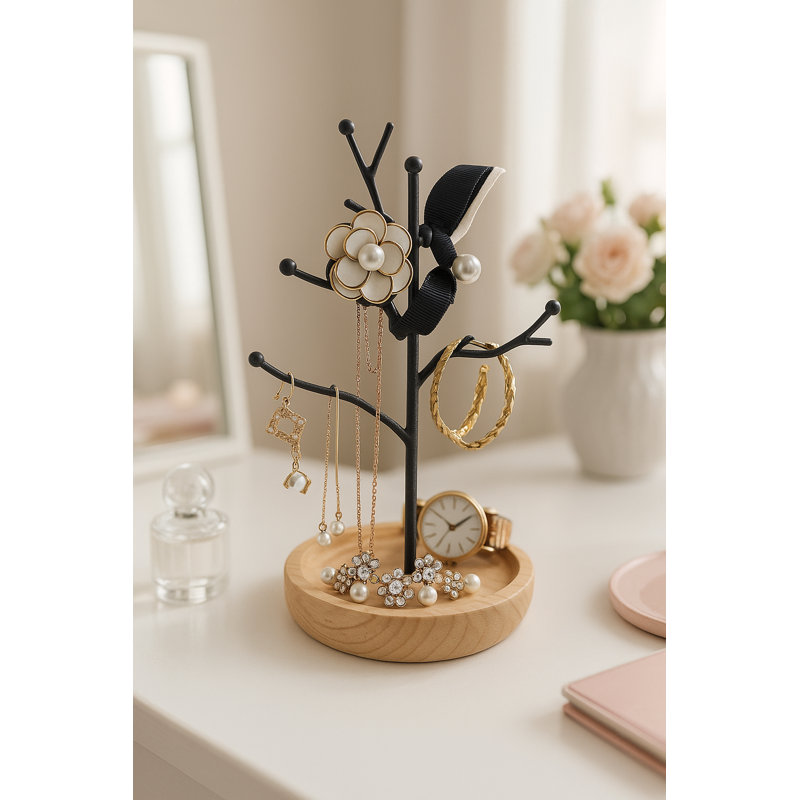 Wood Jewellery Stand +