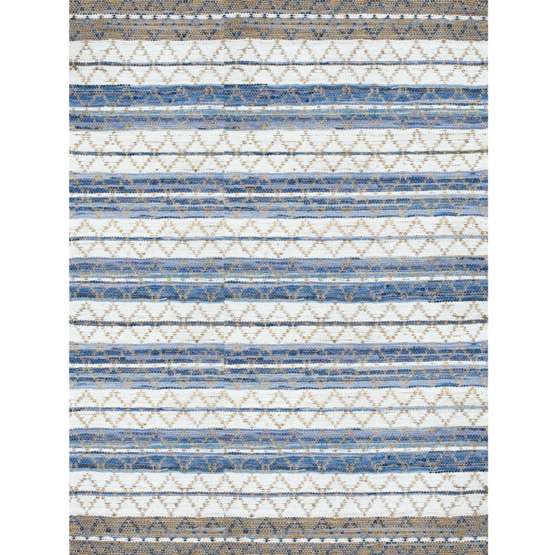 Hornersville Striped Indoor Rug, Rectangle 5' x 8'