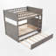 Lit superposé double au-dessus de double avec lit gigogne Britian-816989298