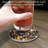 All About Beer Single Round Stone Coaster Create Your Own Collection