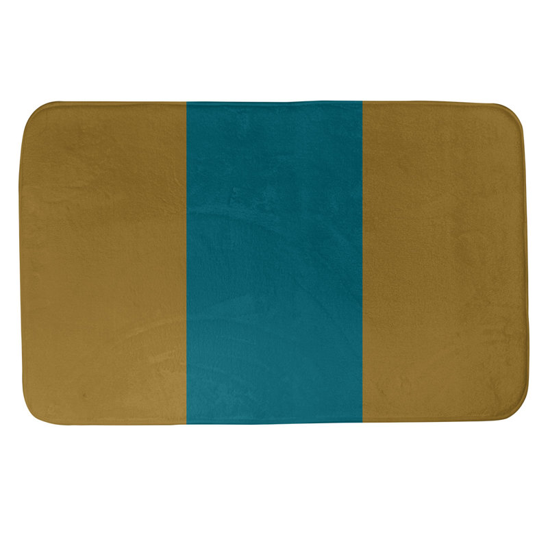 Tapis pour salle de bain Tennessee, l 17 po x L 24 po, Soleil toscan / bleu océan